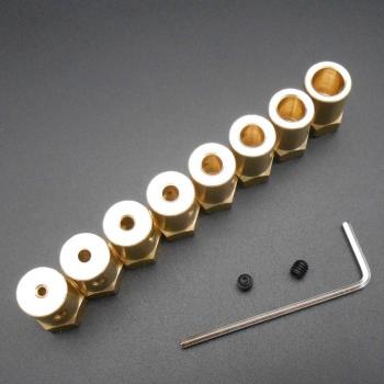 2Pcs 12MM Hex Coupler for DC Motor Wheel Tyre