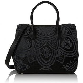 Desigual Damen Tasche Bols_lucerna Anabella, Schwarz, 20x28x31.2 cm