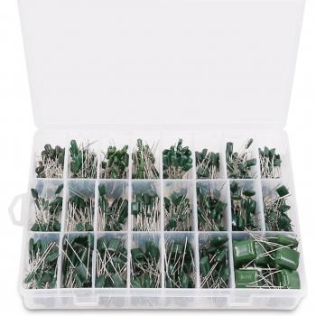 Pack de condensateurs en plastique 700 pièces 24 valeurs Mylar polyester 0.22NF à 470NF/100V