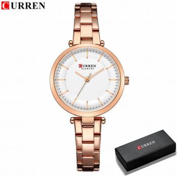 CURREN Edelstahl Armbanduhr für Frauen