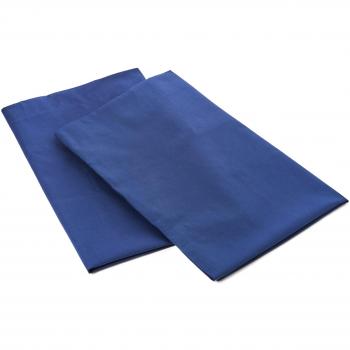 Contempo Classic Percale Pillow Cases – Navy (Double Pack)
