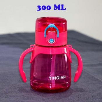 Plastic Baby Bottle with Straw