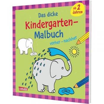 Carlsen Das dicke Kindergarten-Malbuch: vorher und nachher