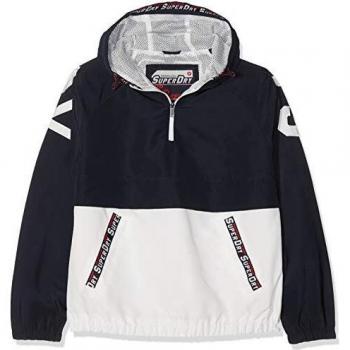 Superdry Damen Colour Block Overhead Jacke, Navy 11S, XL