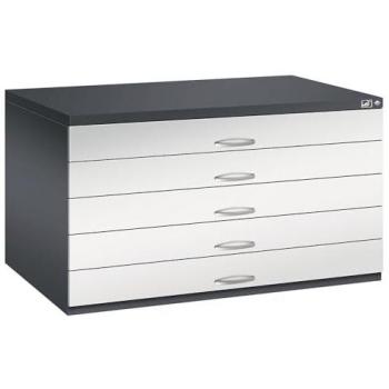 C und P Stahl-Planterschrank – 5 Schubladen, 760 mm Höhe