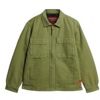 Overshirt Green Olivine di Superdry, Taglia S