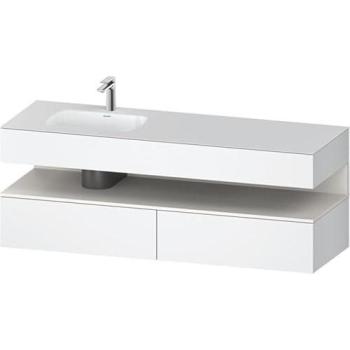 Duravit Qatego Konsolenunterbau für Einbauwaschtisch – Nische Weiß Supermatt