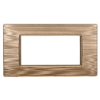 Plaque ou satiné de la série Vimar Plana (4 modules) – référence EV85411