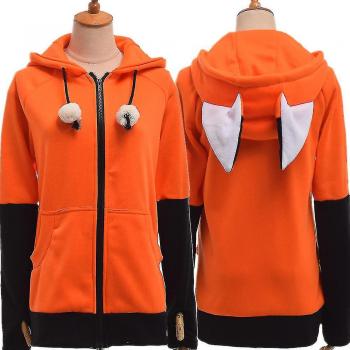 Sudadera Naranja de Zorro para Adultos