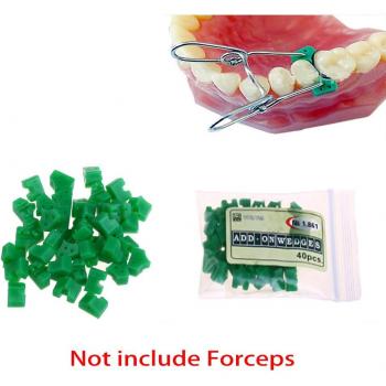 40pcs Dental Silicone Wedges with Rubber Inserts No. 1.861