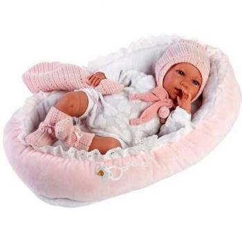 Bambola in Stoffa New Born Mimi con culla 42 cm
