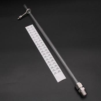 1/2 MPT Homebrew Kettle Sight Gauge Kit with Polycarbonate Tubing