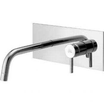 Paffoni Régulateur d’eau lavabo à bec 123 mm – Stick SK104CR en chrome et laiton