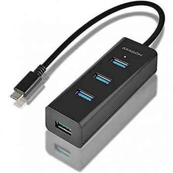AXAGON USB 3.0 4-Port Hub with Type-C Cable, 40 cm