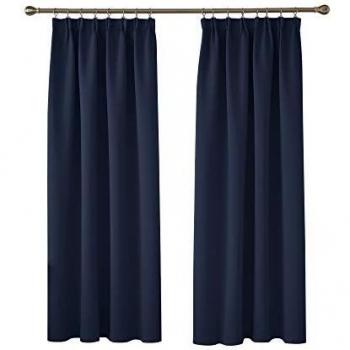 Deconovo Navy Blue Room Darkening Curtains 42 x 84 Inch