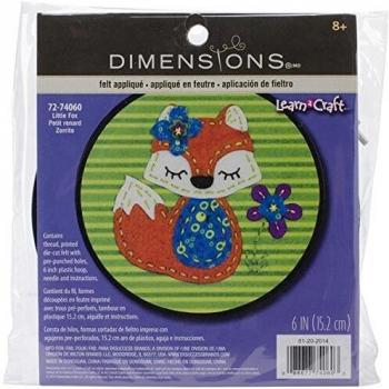 Oversized Little Fox Applique Kit, Polyester Blend, Multi‑Colour