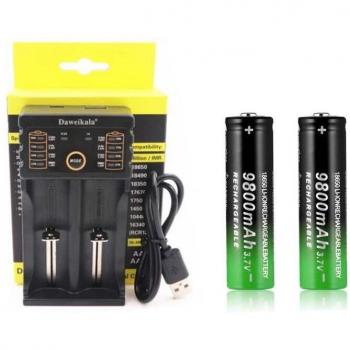 Batería de litio 18650 recargable 3.7V 9800mAh para linternas LED
