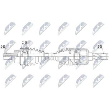 Drive Shaft NPW‑FR‑159 by NTY