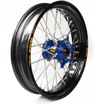 Haan Wheels Rueda Completa 16/3,50 Aro Negro Buje Azul