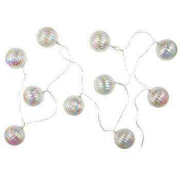 Guirlande LED 10 Boules Coquillage