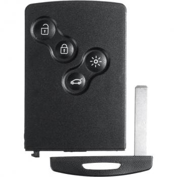 Clé de voiture à distance 4 boutons pour Renault Megane 3 avec puce PCF7952