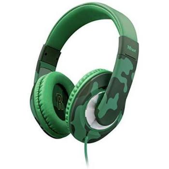 Auriculares Trust Urban Sonin Kids 22203/ Jack 3.5/ Camuflaje Jungla