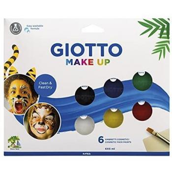 Estuche de 6 botes de 5 ml de pintura facial cosmética colores metálicos