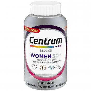 Centrum Femmes 50+ Argent, 200 Comprimés de Multivitamines