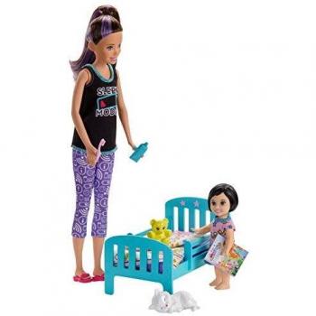 Barbie Babysitters Inc Ensemble De Jeu Pour L'heure Du Coucher Avec Skipper Poupée