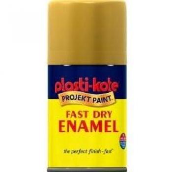 Plasti-kote Fast Dry Enamel 100ml Spray Paint Creme De La Creme