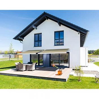 Home Deluxe Markise Elos V2 mit LED und Sensor, sandfarben