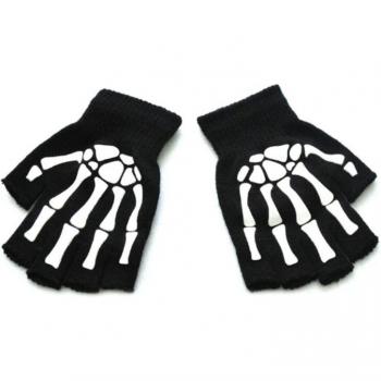 Fingerless Skeleton Gloves for Kids