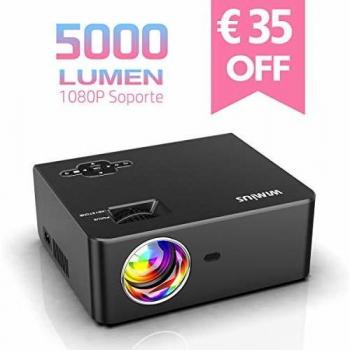 Mini Video Proyector Portátil LED 60,000 Horas para TV Stick/PS4/PC HDMI/VGA/AV/USB