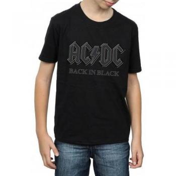 T-shirt noir pour garçons 9-11 ans AC/DC Back In Black