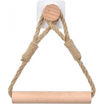 Rope‑Wrapped Toilet Paper Rack