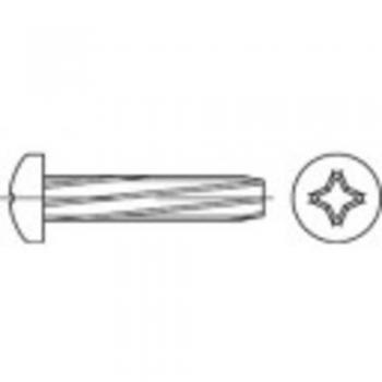 Vis de fixation TOOLCRAFT 141758 : 2000 pièces, M5 × 10 mm, tête bombée cruciforme, acier