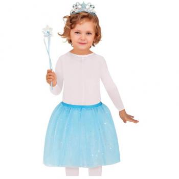 Set de Hada Azul: Diadema, Varita y Tutú Infantil