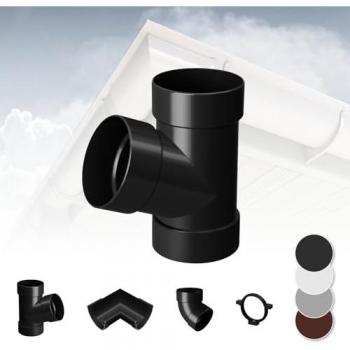 Grondaie 90mm in plastica PVC Ramo di tubo a 67°