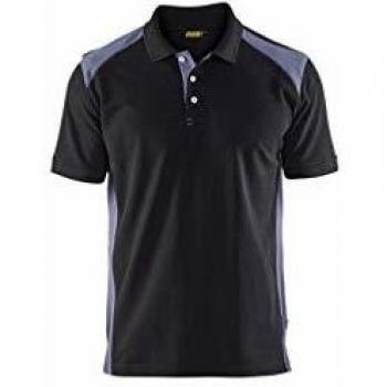 Blaklader Black/Grey Piqué Polo Shirt