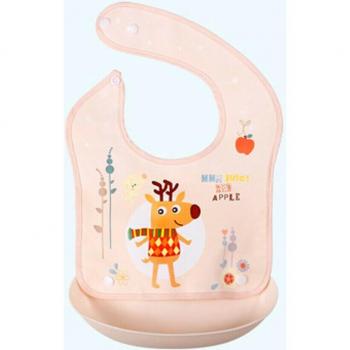Adorable Animal Print Silicone Feeding Bibs