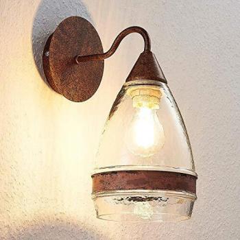 Applique Murale 'Millina' en Verre Brun