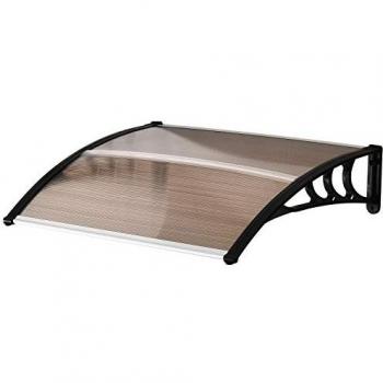 Marquesina de policarbonato para puerta 75 x 100 cm