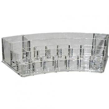 Fantasia Kosmetik-Organizer, Acryl, halbrund, leer, Maße: 28,2 x 11,9 cm x 6,5 cm