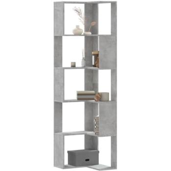 Cama con espacio de almacenaje interno, diseño en madera gris, 200x200 cm