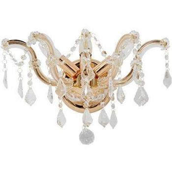 Elegant Gold Crystal Wall Light