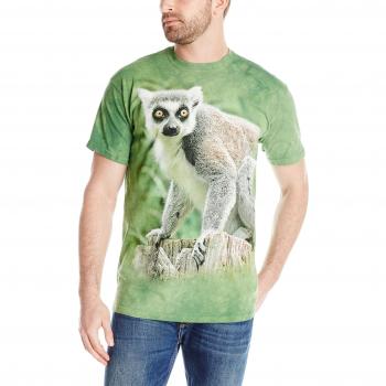 Tierisches Berg-T-Shirt: Ringtailliger Lemur Adult Medium OL