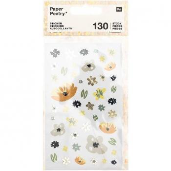 Kreativ Sticker Blumen Blau
