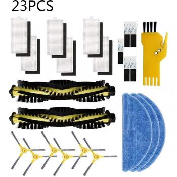 SmartGo Vacuum Cleaner Side Brush Filter Mop Cloth Kit for IKOHS NETBOT S15