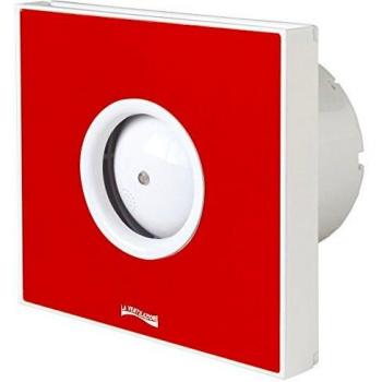 Ventilateur de Sortie Giotto 230 V Ø100 mm Temps Régulé Rouge