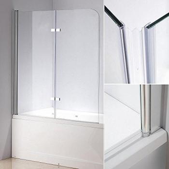 Melko Duschabtrennung mit Sicherheitsglas 5 mm – klarglas, faltbar
